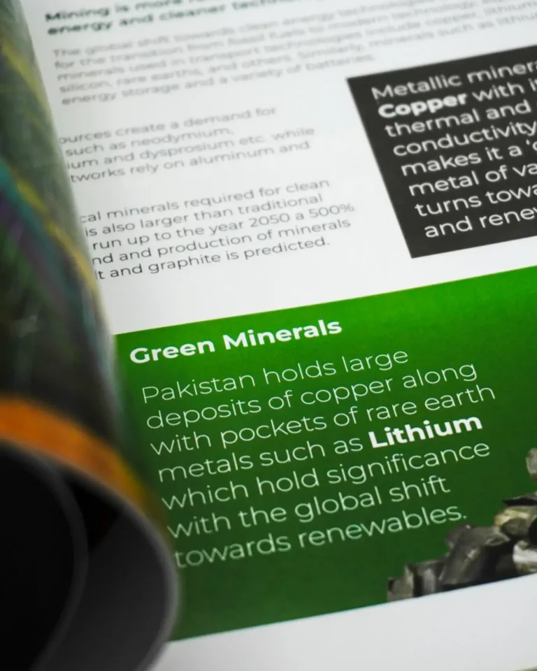 Brochure for Ministry of Petroleum Division - Opened Close-up
