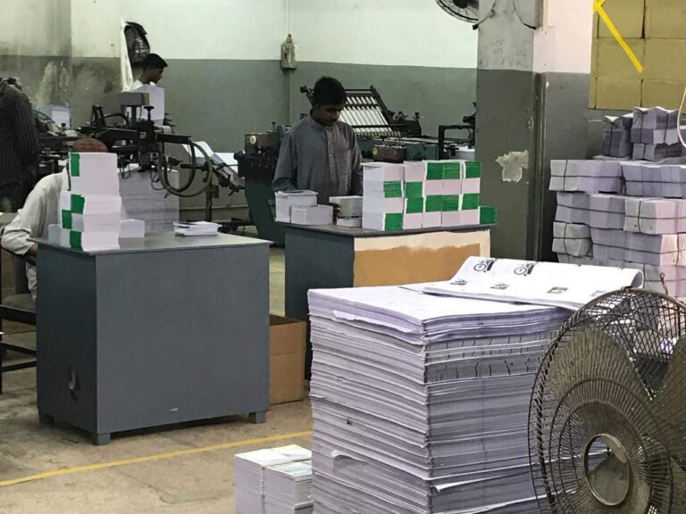 Printing team working at Nikmat Printers Karachi